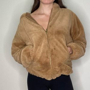 Cute faux fur jacket